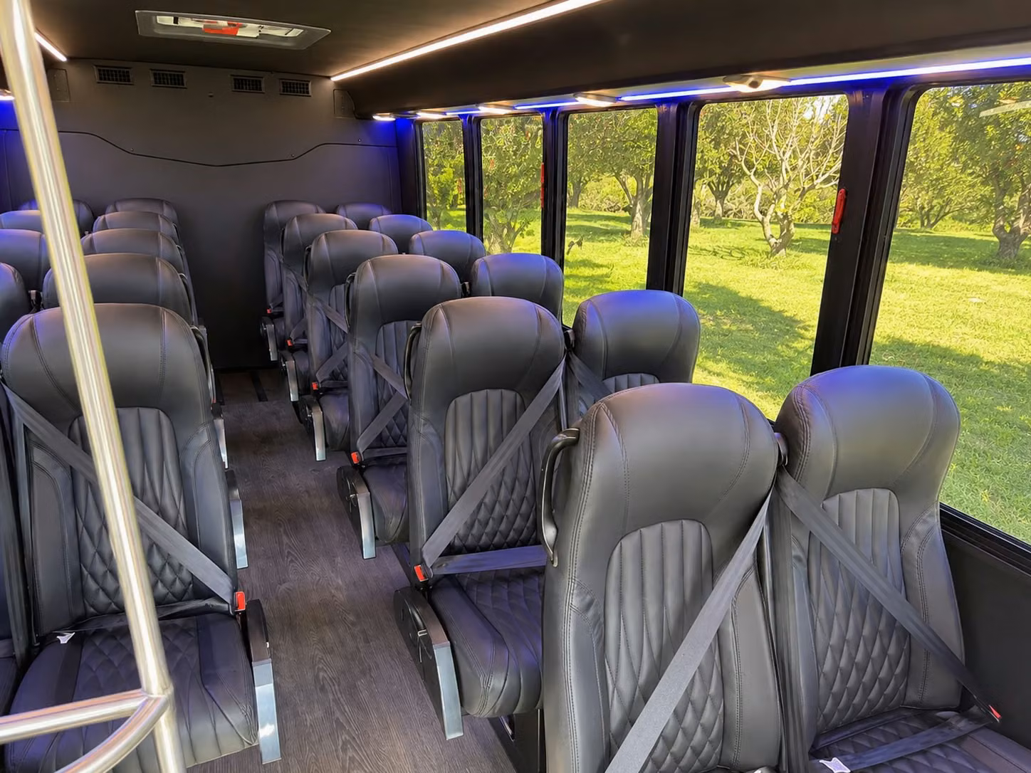 18 passenger minibus inside