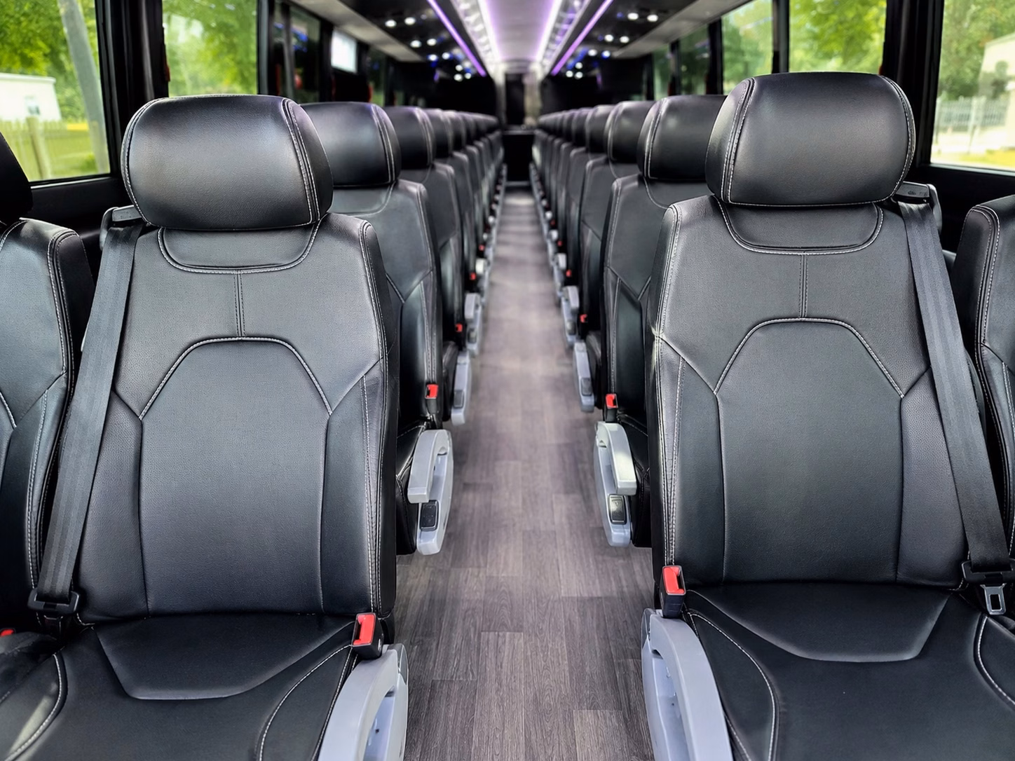 torrance charter bus rental interior