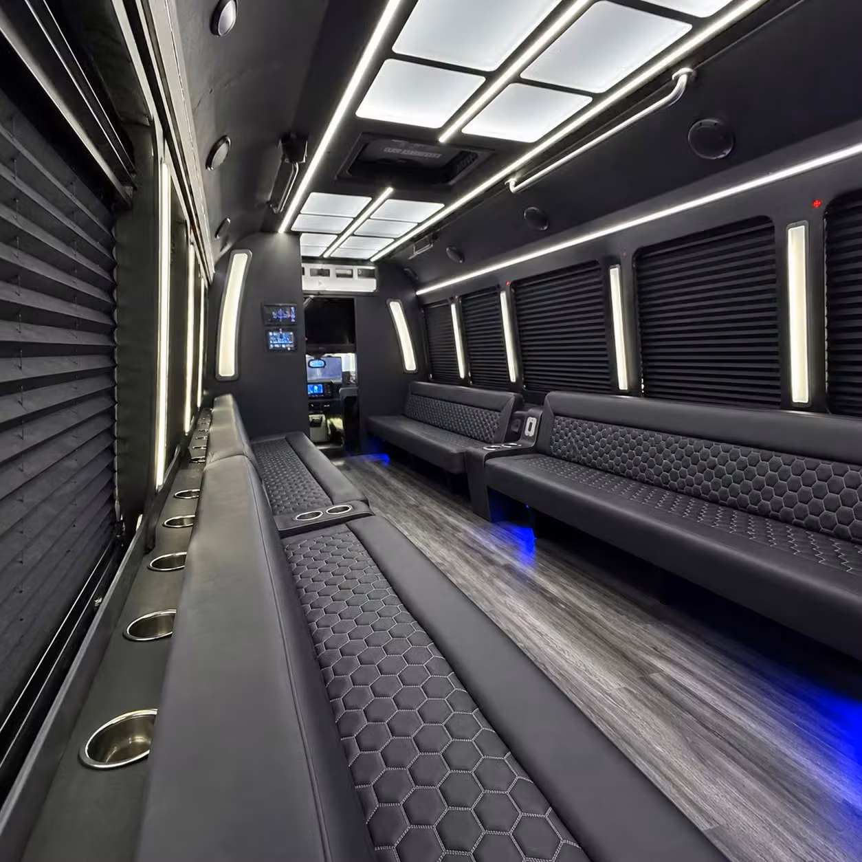 torrance prom party bus rentals with led lights sound systems and more